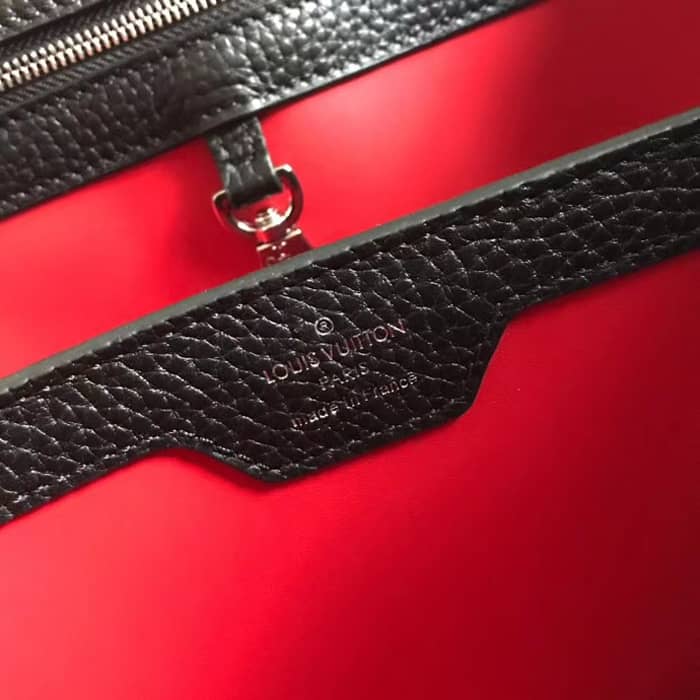 Handbag-Replica-Louis-Vuitton-Capucines-PM-M51814-Taurillon-Leather-Black